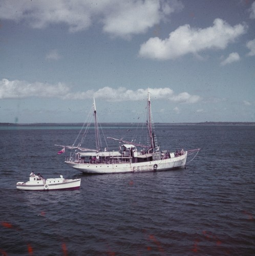 Sailboat and launch