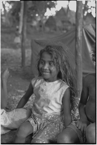 Young girl with long hair