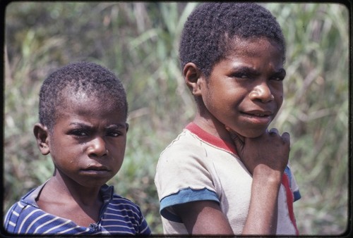 Western Highlands: two children