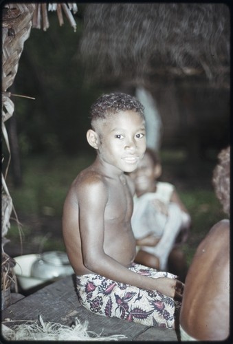 Boy on a veranda