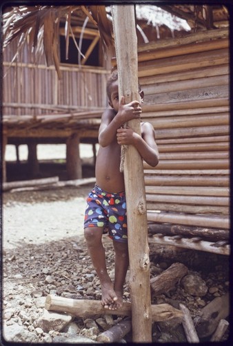 Kairiru: child climbs house post