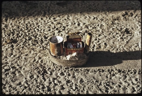 Manus: toy boat made of discarded materials, Pere village