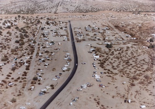 Slab City: aerial photograph of Slab City