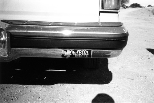 Slab City: photograph of bumper sticker