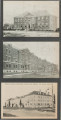 Postcards of administration building and army barracks at Fort Devens, Massachusetts