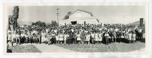 Sunday school building dedication ceremony
