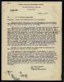 Memo from Glen Hartman, Chief of Agriculture, Heart Mountain Relocation Center, to Mr. K. Ichiro Hoshizaki, April 6, 1944