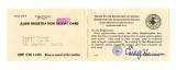 Alien registration receipt card, Form AR-3, Tomoye Takano