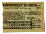 San Pedro Transportation Co. dual commutation ticket