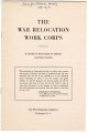 War Relocation Work Corps: a circular of information for enlistees and their families