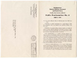 Public proclamation no. 6