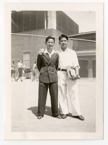 John Yoshinaga with young man