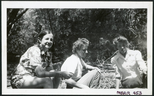 Photograph of Irene Gavigan, L. Josephine Hawes and Eleanor Thomas