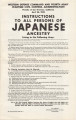 State of California, [Instructions to all persons of Japanese ancestry living in the following area:] City of Los Angeles, southwest