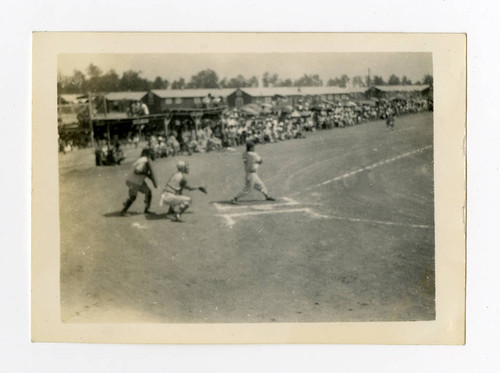 Baseball game in Jerome camp