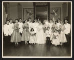 Ken Hayaka and Carol Tsuda with wedding party