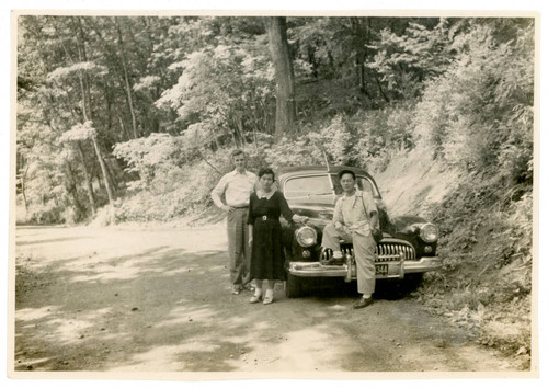 Joe Peacock, Mrs. Inouye, and John Yoshinaga