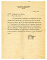 Letter from D.F. Goggin, Motor Officer, April 5, 1950