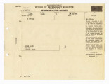 Authorization for family allowances, W.D., A.G.O. Form 630, Minoru Frank Saito