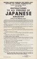 State of California, [Instructions to all persons of Japanese ancestry living in the following area:] west Los Angeles County