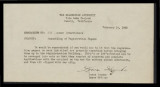 Memo from Lorne Huycke, Leave Officer, to all teacher interviewers, February 16, 1943