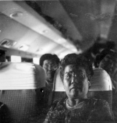 [Koyasan Los Angeles Branch Tourist Party, airplane]