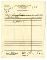 Evacuee property receipt