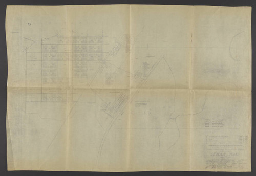 Heart Mountain incarceration camp layout plan