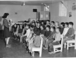 Library at Manzanar, Miss Matsuoka (librarian), Miss Ishida's class