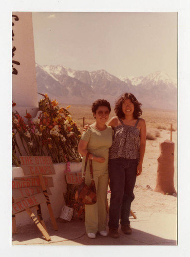 Evelyn Yoshimura and Mariko Torres at 10th annual Manzanar pilgrimage