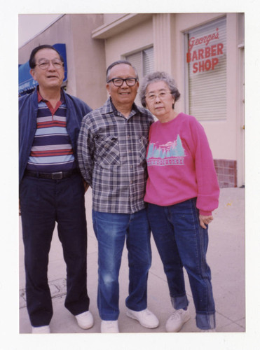 Ted T. Miyamoto with George and Mitzi Naohara