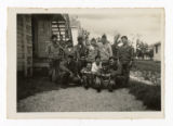 Jim Yokoyama at Camp Crowder with a group of Nisei men