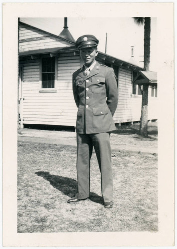 Man in military uniform