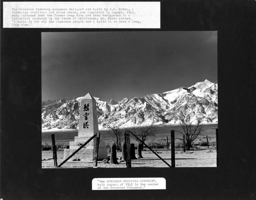 Manzanar Memorial Monument, "Manzanar, a photograph essay: Manzanar today"