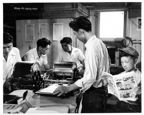 Newspaper office printing