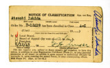 Notice of classification, DDS Form 57, Atsushi Ishida