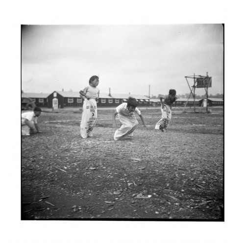 Sack race in Jerome