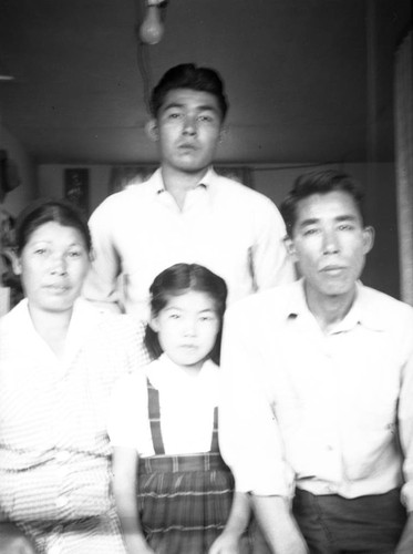 Family in Jerome camp