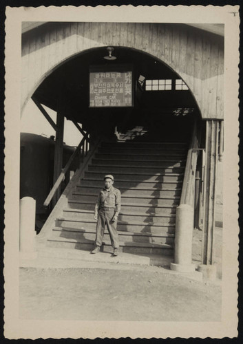 Leo Ryoichi Meguro at train station