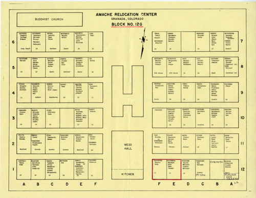 [Chart of block no. 12G]