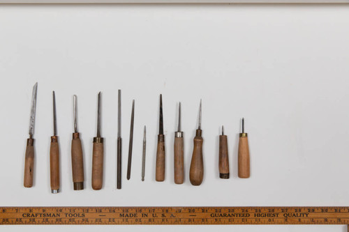 Photograph of wood carving tools