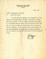 Letter from D.F. Goggin, Motor Officer, April 5, 1950