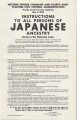 State of California, [Instructions to all persons of Japanese ancestry living in the following area:] City of Los Angeles, southwest Los Angeles