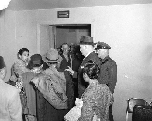 Indonesian seamen at an immigration detention center in downtown San Francisco