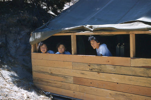 Children in cabin