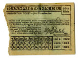 San Pedro Transportation Co. dual commutation ticket