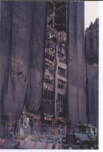 Ruins after collapse of World Trade Center