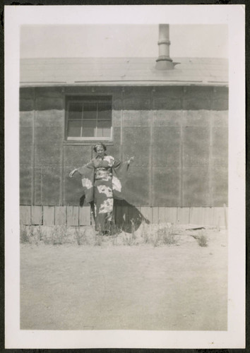 Woman wearing kimono