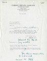 Letter from Carson Estate Company to Mr. A. [Al] G. Hemming, May 12, 1942