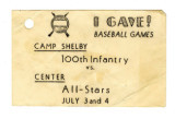 Ticket to baseball games